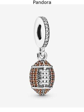 Authentic Pandora American Football Dangle Charm